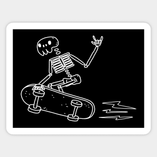 Skater skeleton Sticker